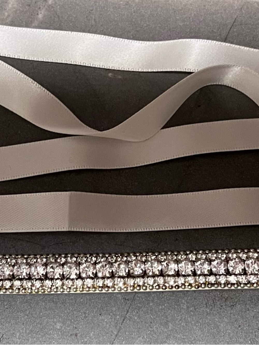 Crystal-Embellished Women’s Belt Bag Strap - White